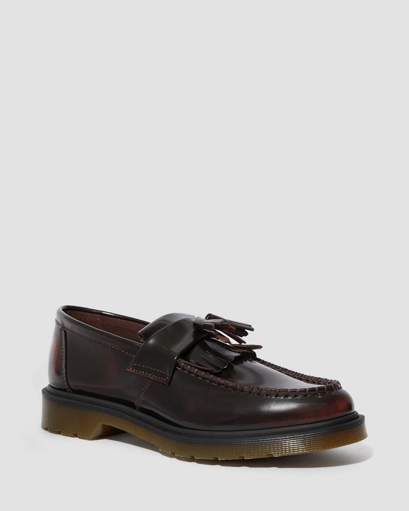 Dr Martens Adrian Arcadia Leren Tassle Loafers Oxford Schoenen Heren Roze Rood | NL 202LIS